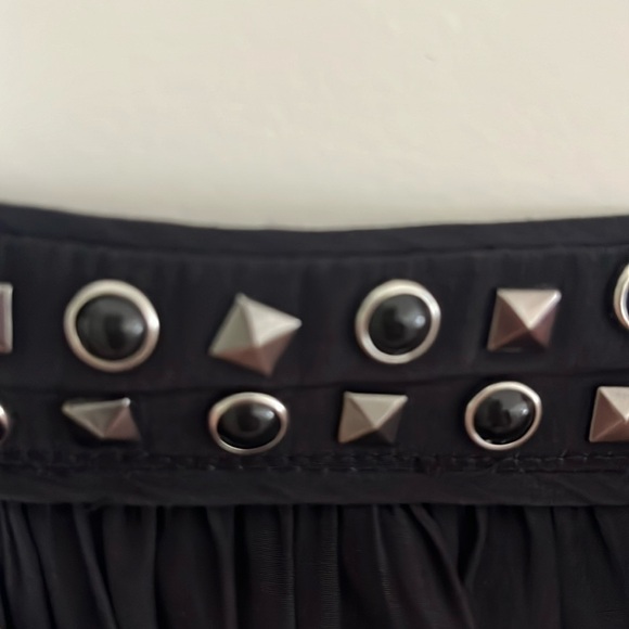 Ramy Brook Size Medium Black cut out shoulder top - Picture 4 of 4